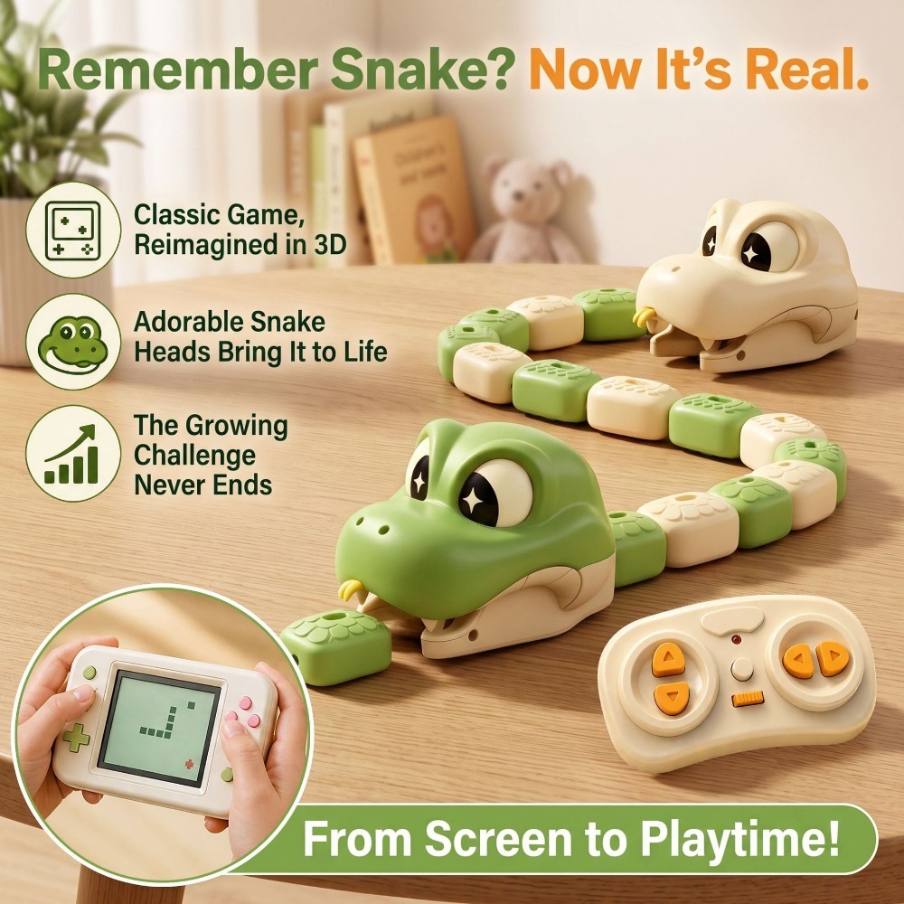 Remote Control Toys - Интерактивная магнитная игрушка-змея на радиоуправлении для