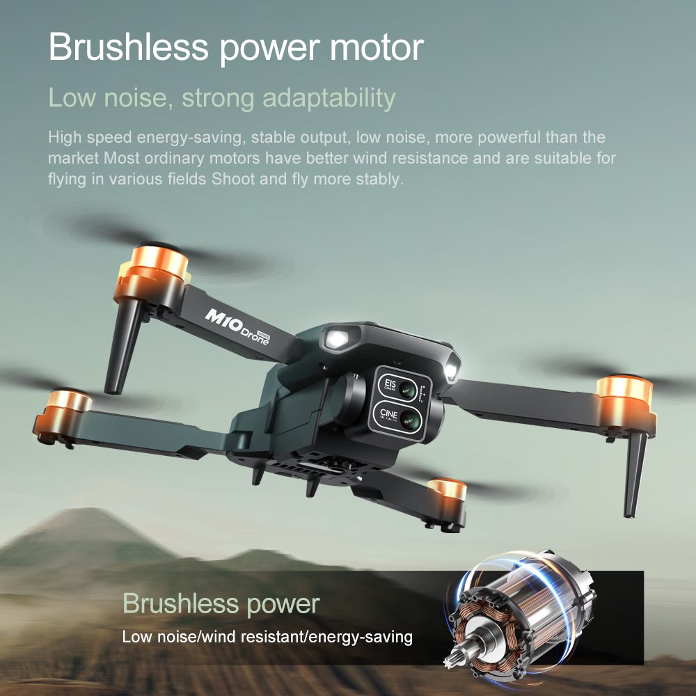 Оригинальный дрон M10 4K 5G HD – обзор и цена Fpv Brushless Rc Drone 4K