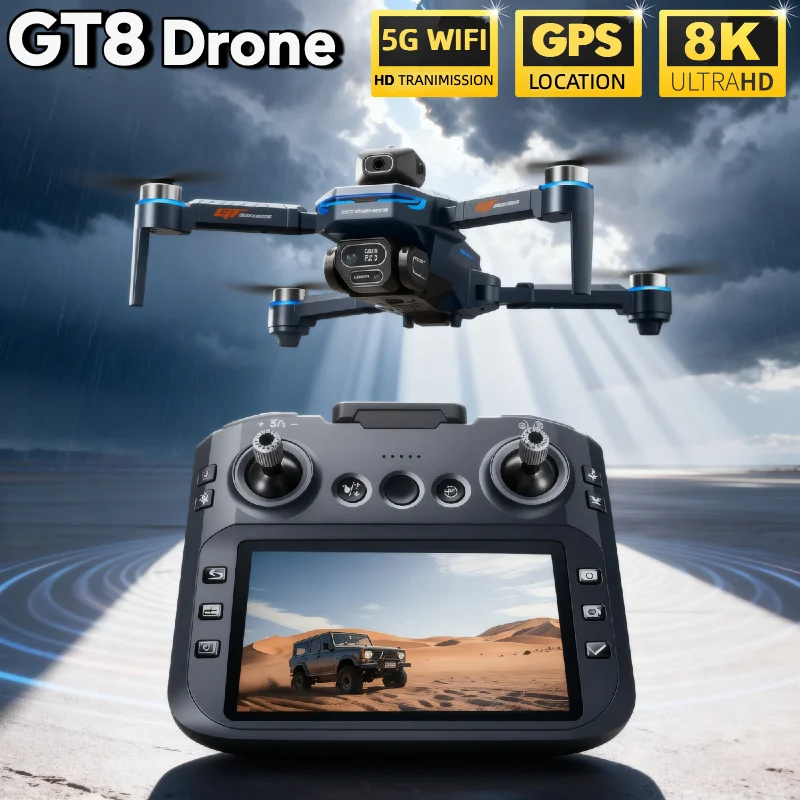 ГОРЯЧИЙ Для LSRC GT8 Дрон 4K П – обзор и цена Fpv Brushless Rc Drone 4K