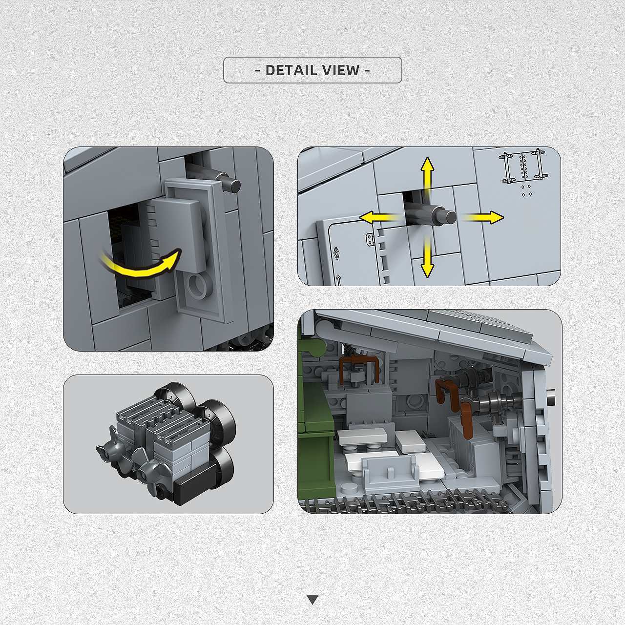 920 деталей. Конструктор тяжел – обзор и цена Lego Compatible Military Tank