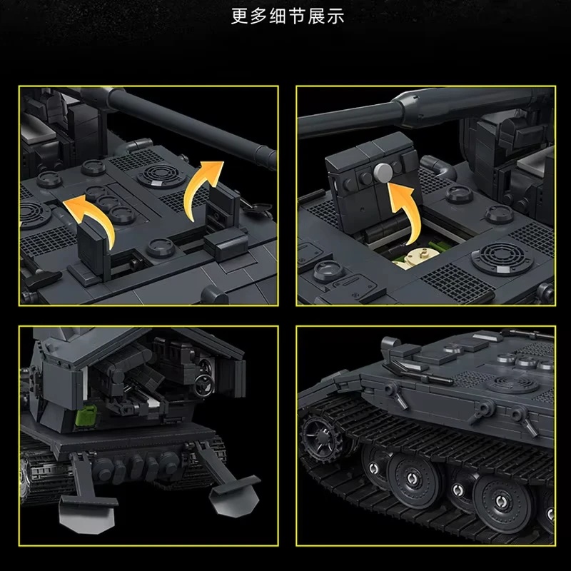 97017 2036 деталей, модель тан – обзор и цена Lego Compatible Military Tank